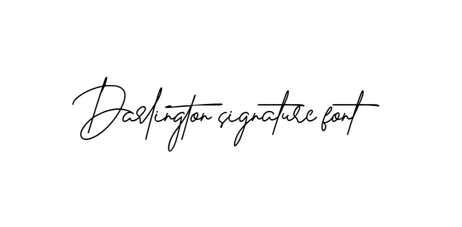 Darlington signature font download ttf