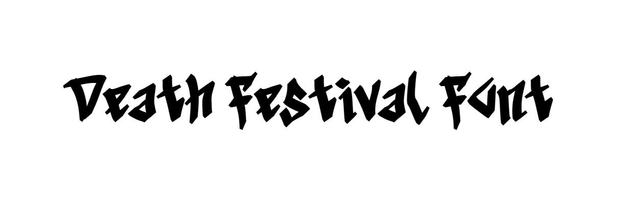 Death Festival Font download