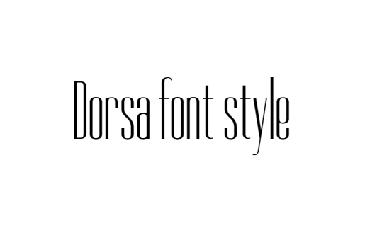 Dorsa font free download