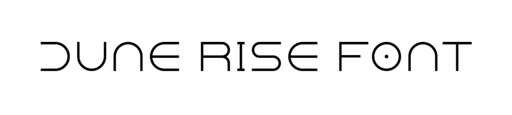 Dune rise font download free