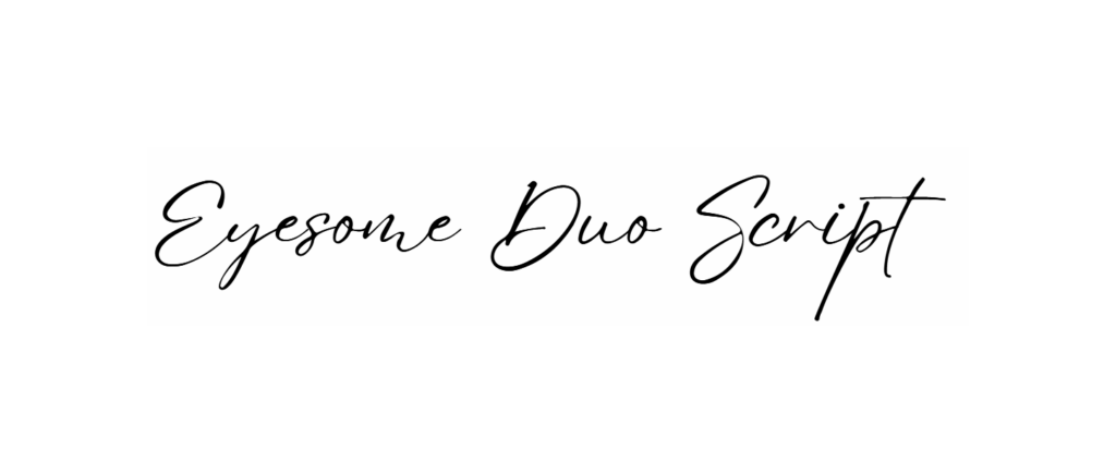 Eyesome Duo Script font download