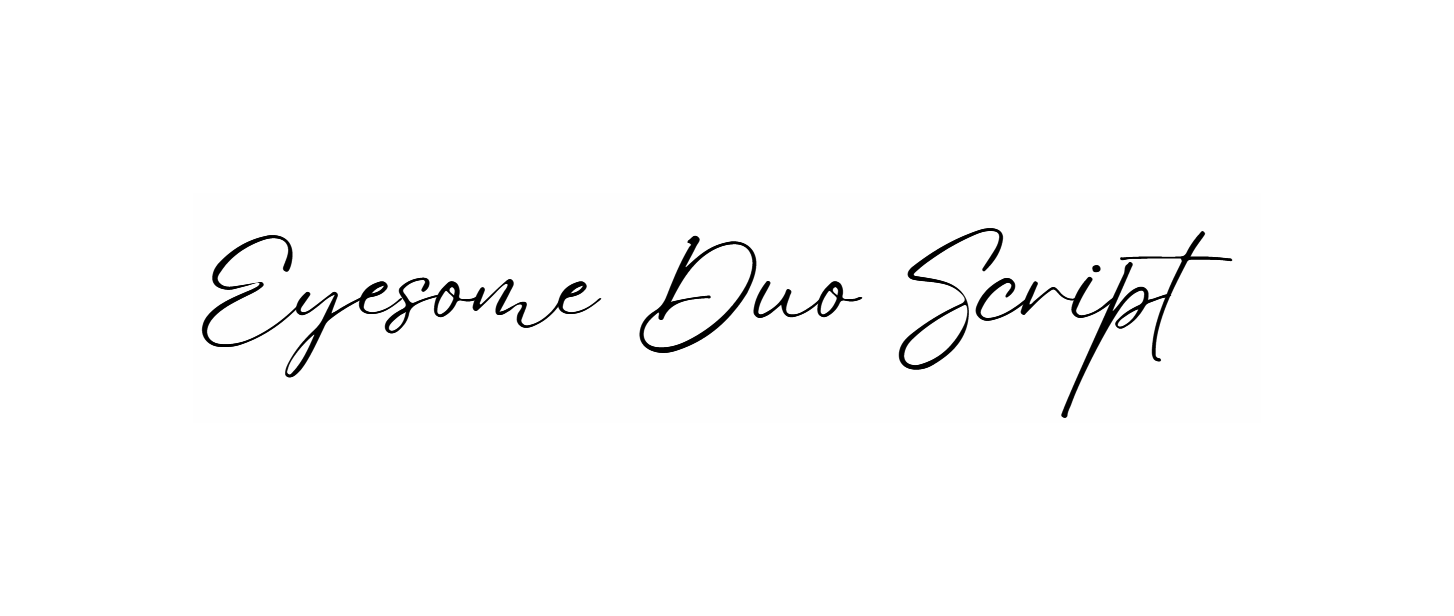 Eyesome Duo Script font download