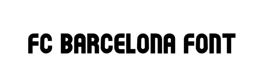 Fc barcelona font free download