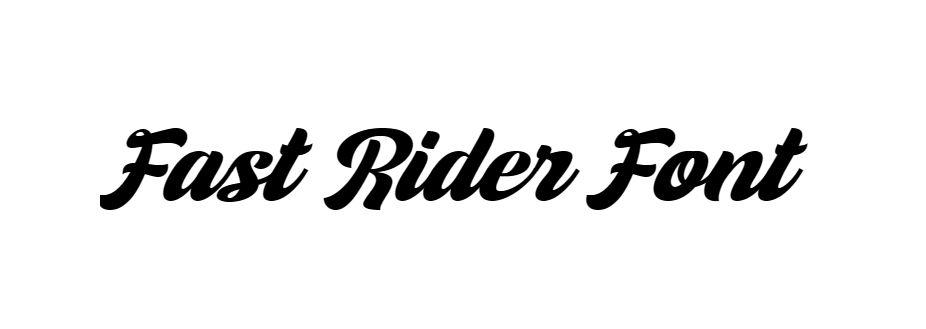 Fast Rider Font download