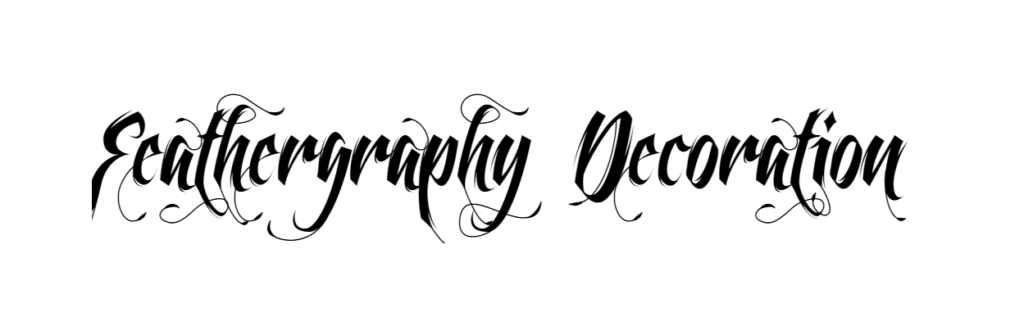 Feathergraphy Decoration font download