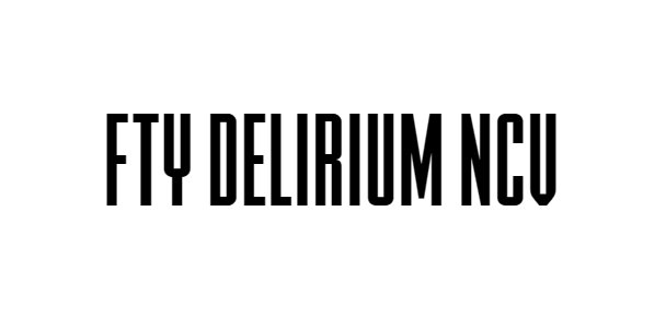 Fty delirium ncv font download