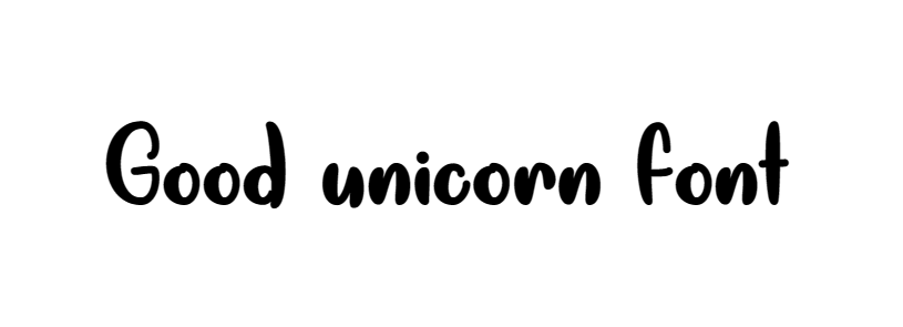 Good unicorn font download