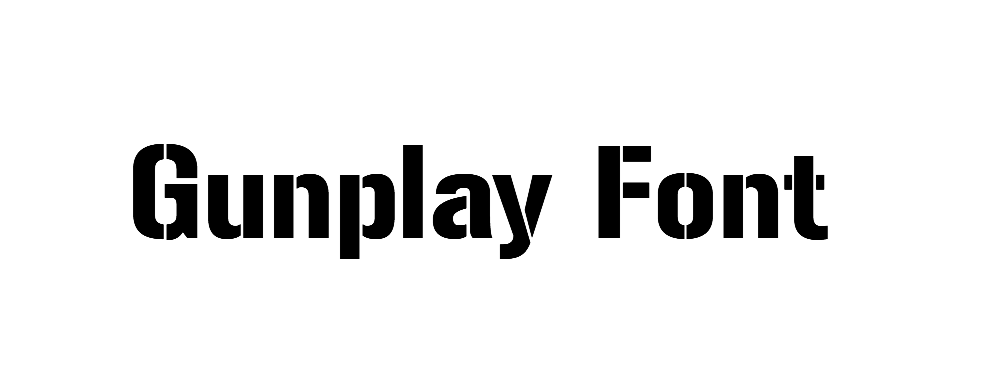 Gunplay Font download