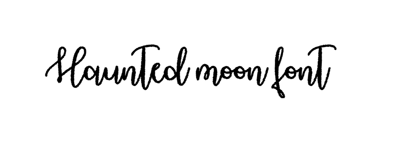 Haunted moon font free download