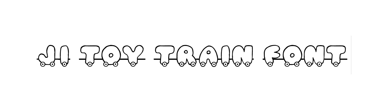 Ji toy train font free download