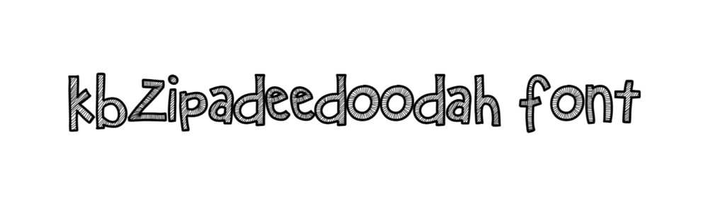 KBZipaDeeDooDah Font download