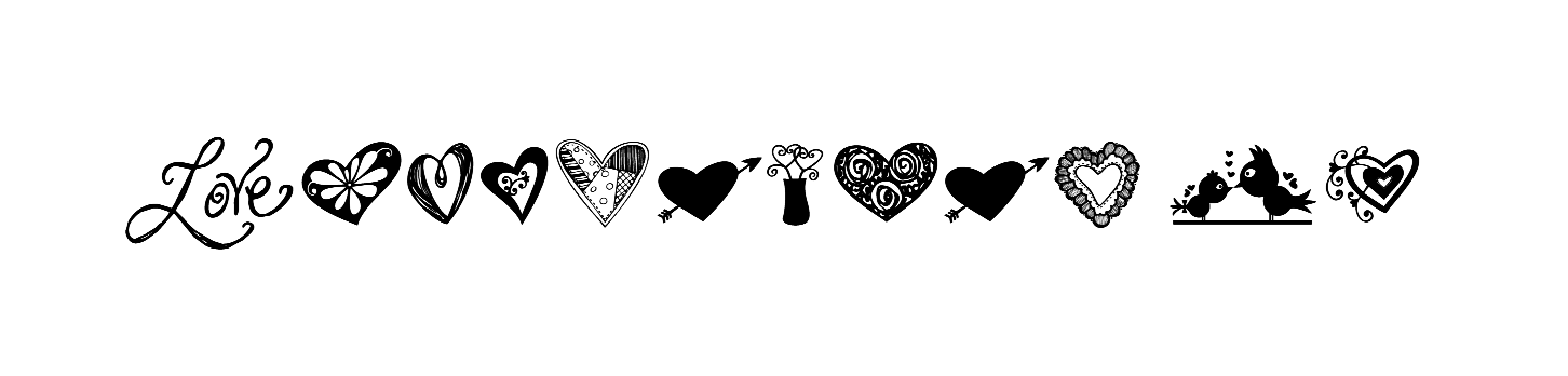 KG Heart Doodles font download
