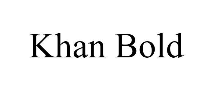 Khan Bold font download