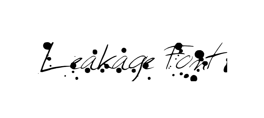 Leakage Font download