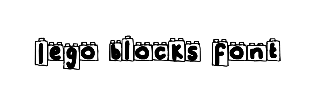 Lego blocks font free download