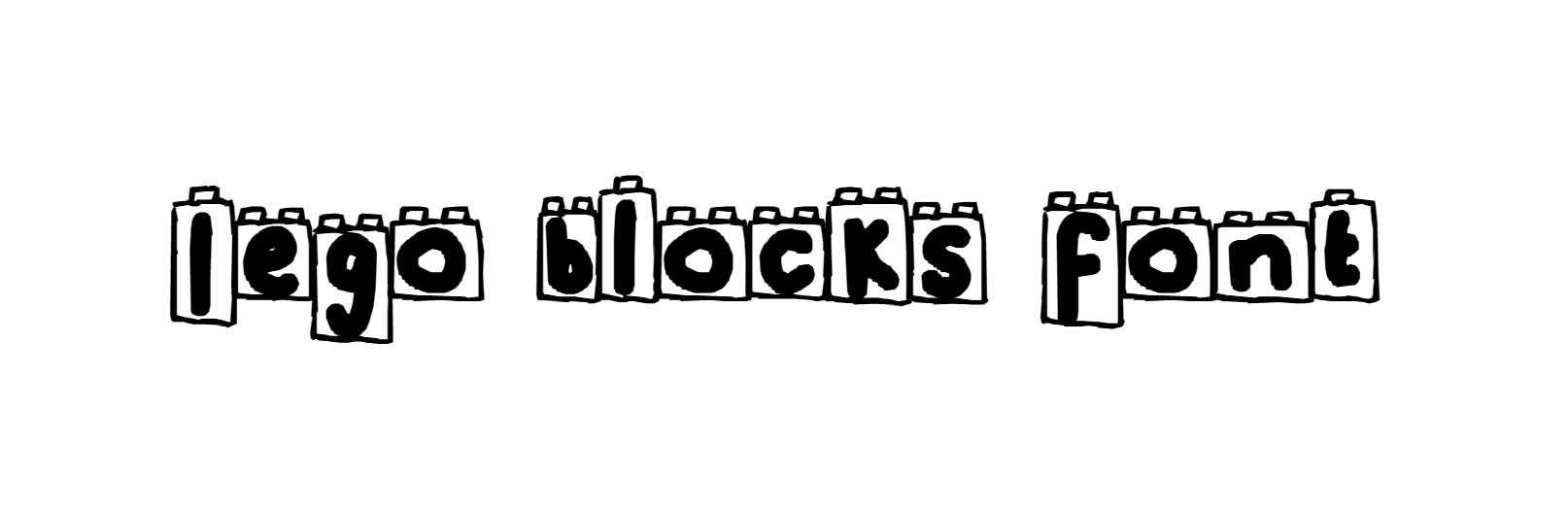 Lego blocks font free download