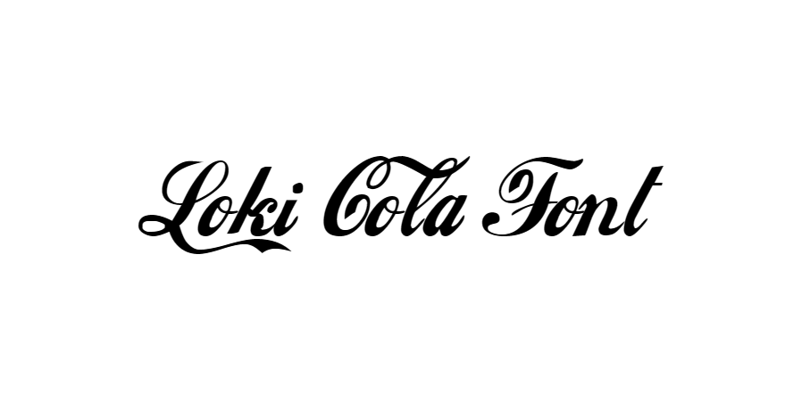 Loki cola font free download Coca Cola font