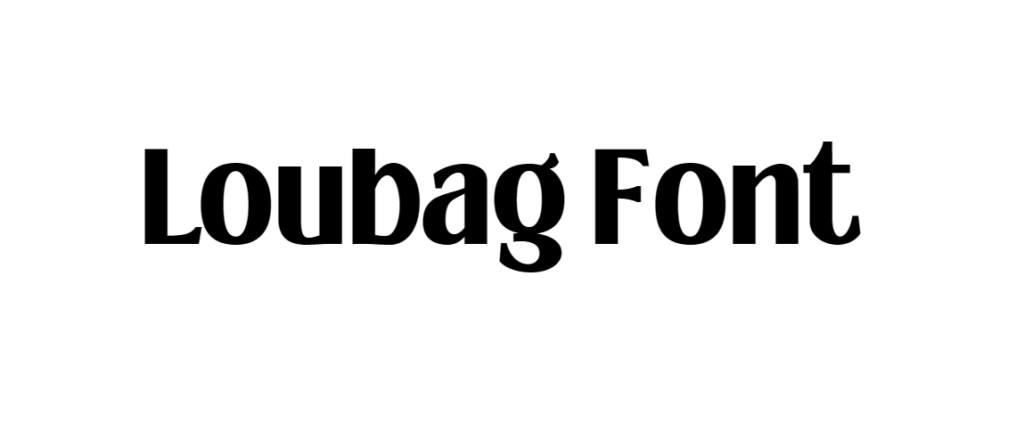 Loubag Font download Modern Retro font