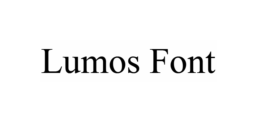 Lumos Font download