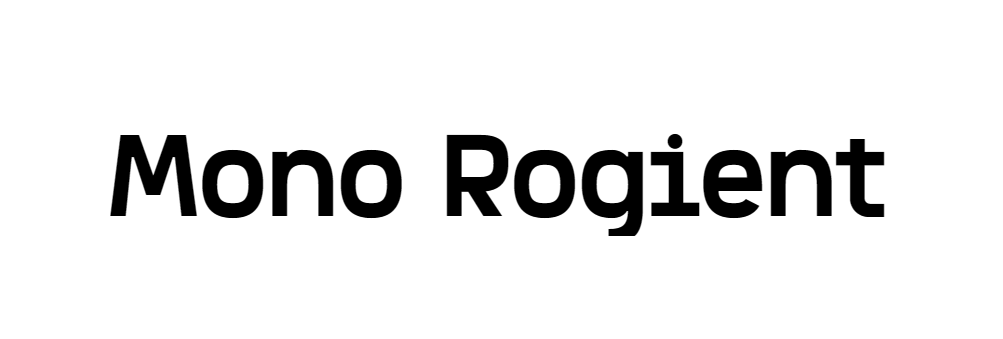 Mono Rogient font download