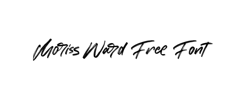 Moriss Ward font free download