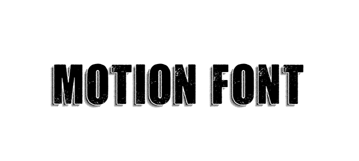 Motion 3d font download