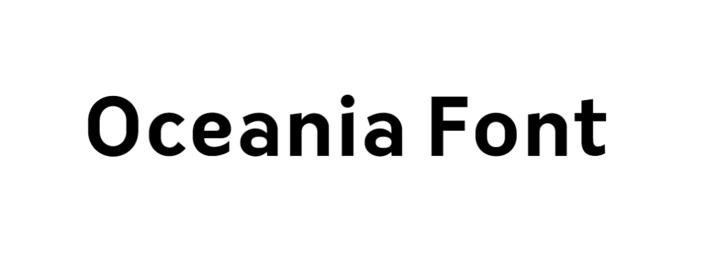 Oceania font free download