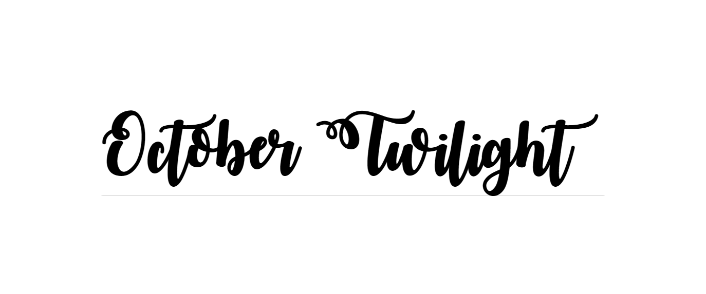 October Twilight font download