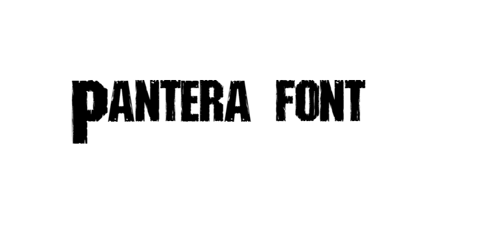 Pantera font download free