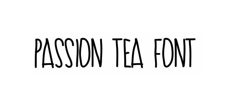 Passion Tea Font download