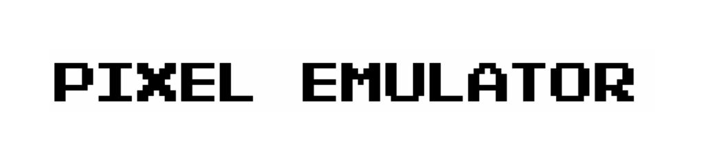 Pixel Emulator font download