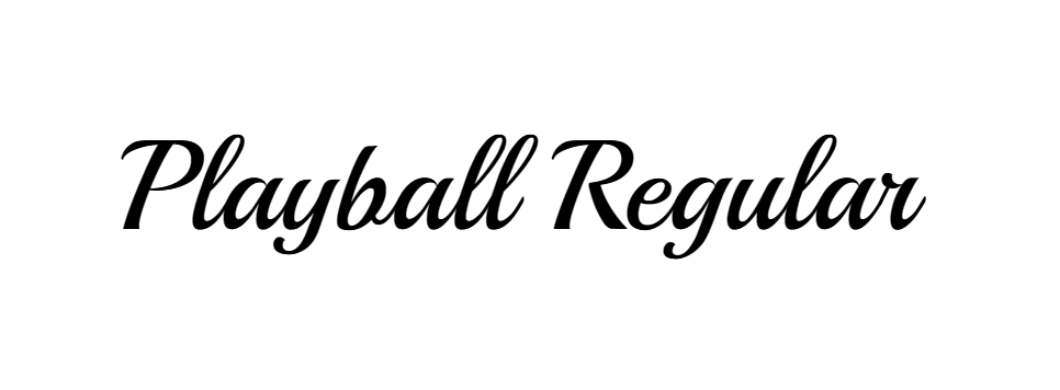 Playball Regular font download