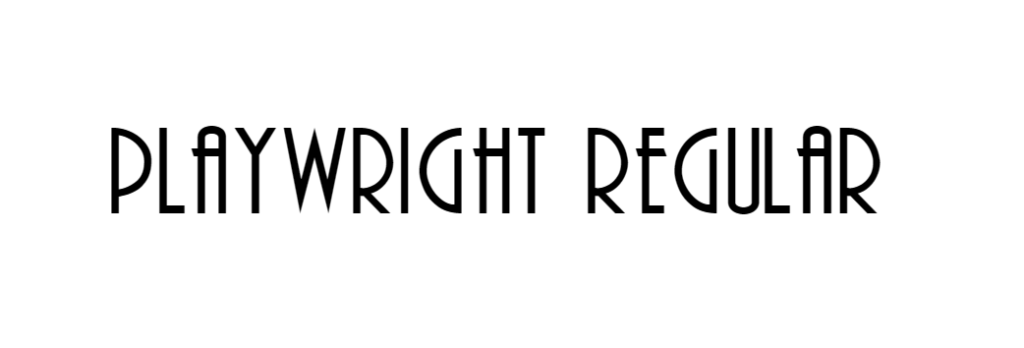 Playwright Regular font download