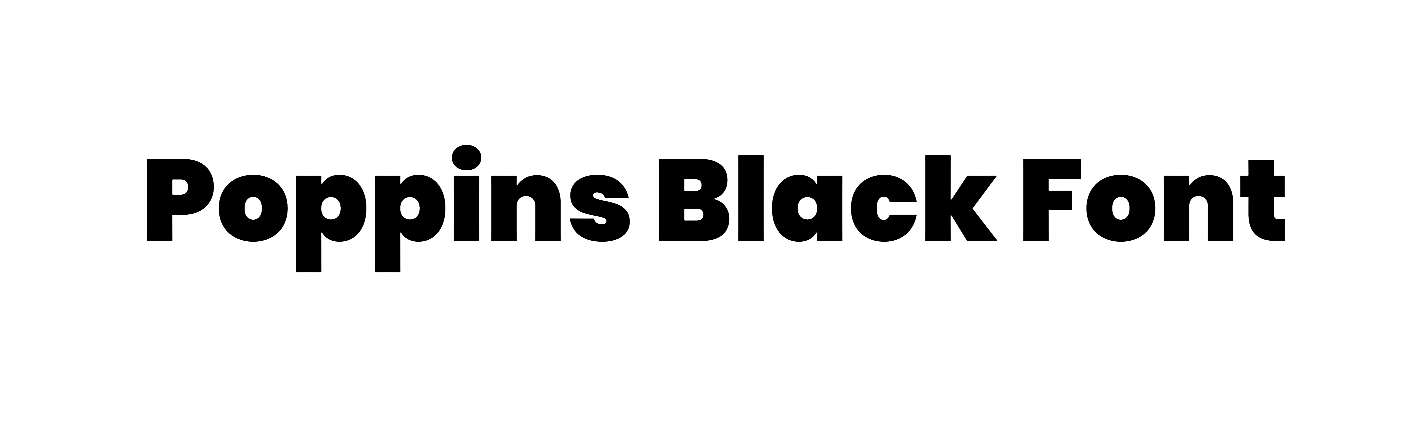 Poppins Black Font download