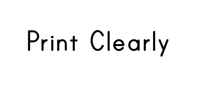 Print Clearly font download