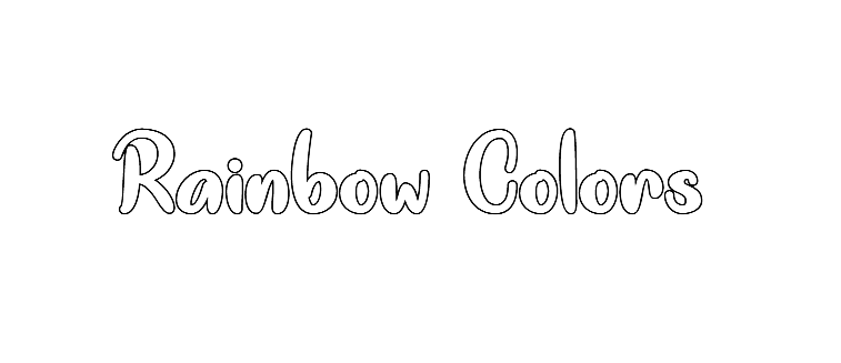 Rainbow Colors font download