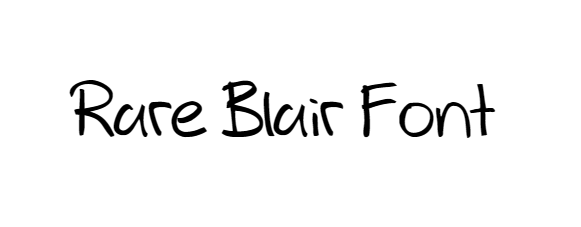 Rare Blair Font download