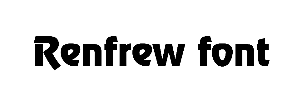 Renfrew font download