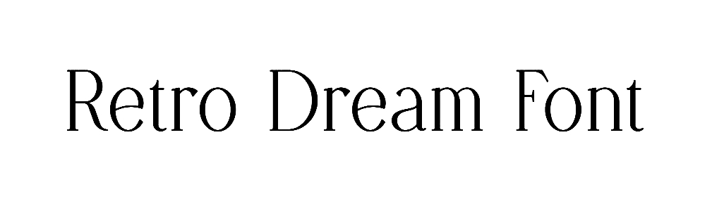 Retro Dream Font download