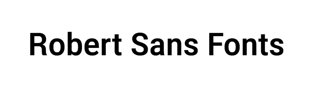 Robert Sans Font download