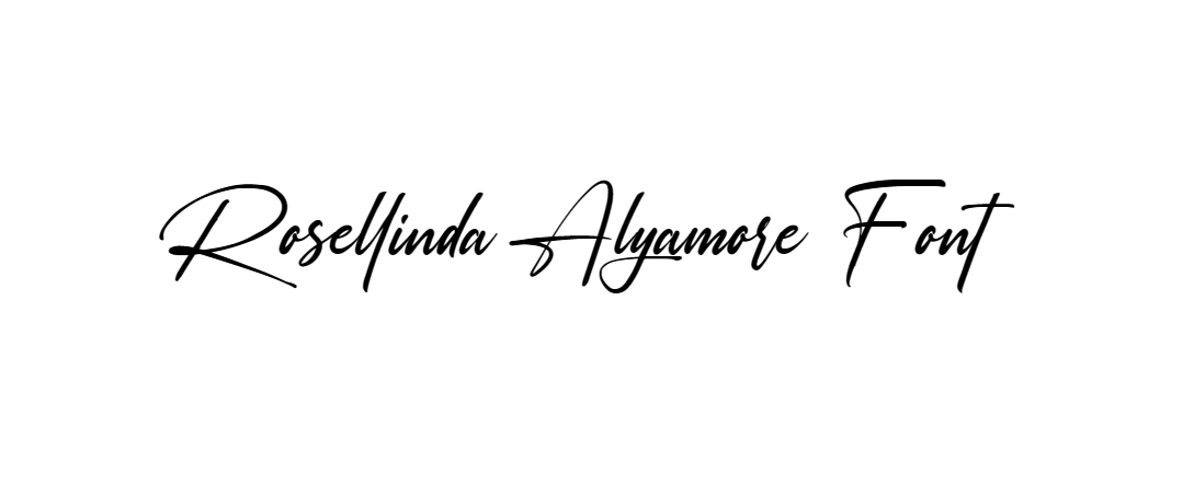 Rosellinda Alyamore Font free download