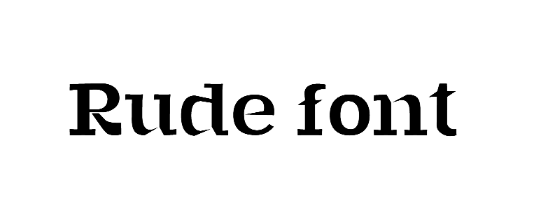 Rude font download