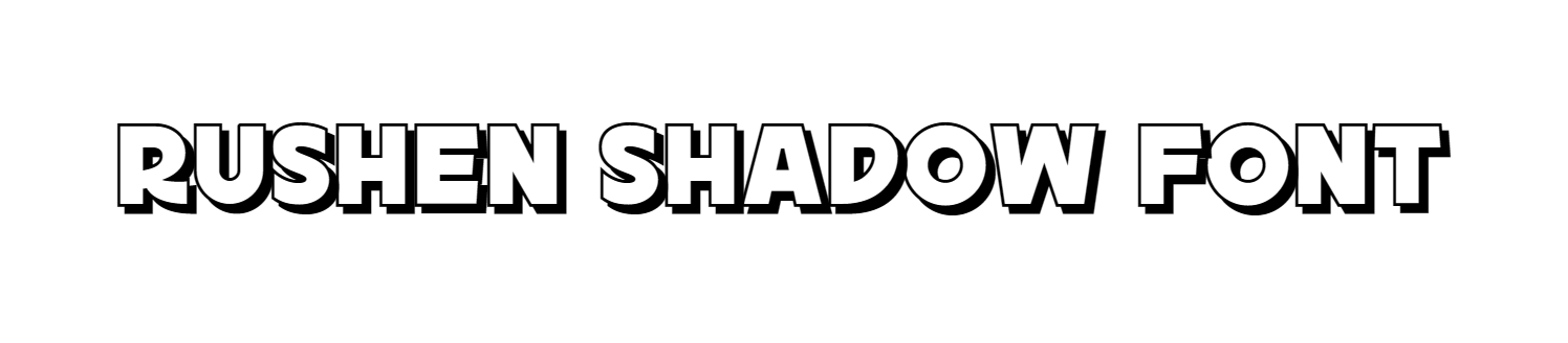 Rushen shadow font free download