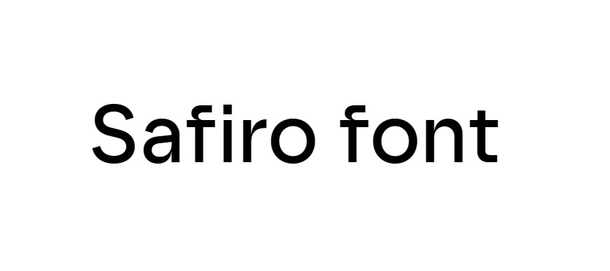 Safiro font download free