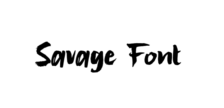 Savage Font download