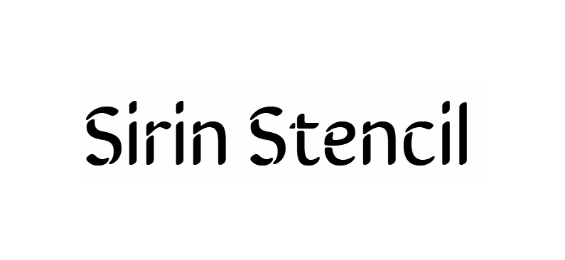 Sirin Stencil font download