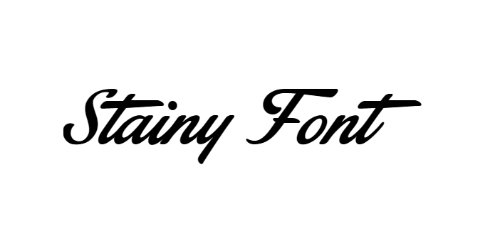 Stainy Font download