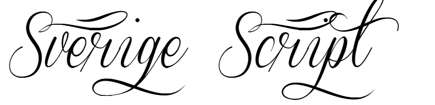 Sverige Script font download