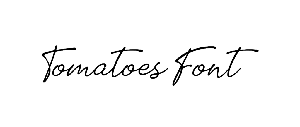 Tomatoes Font download