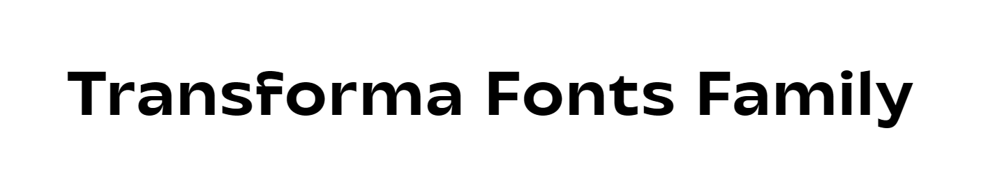 Transforma Fonts Family download